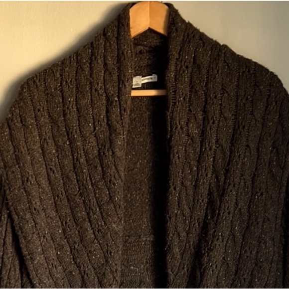 Autumn Cashmere cardigan with shawl collar, brown - Picture 4 of 4